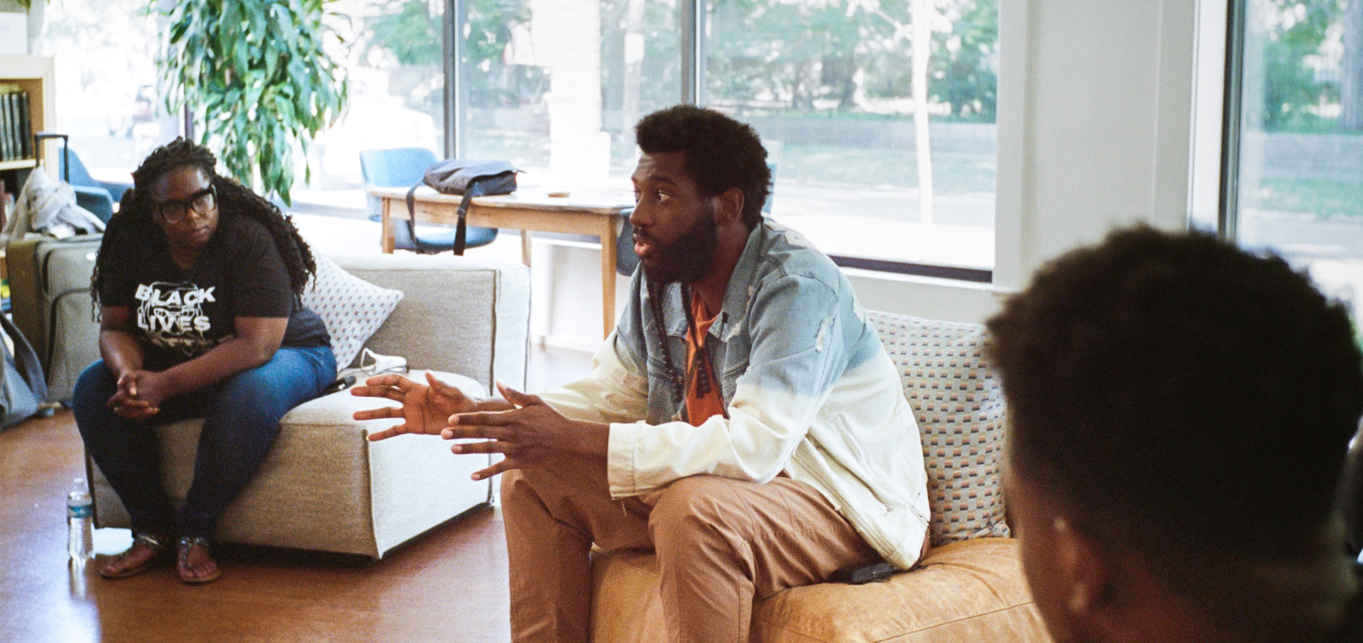 Hannah Drake and Jecorey Arthur at Louisville Magazine's office