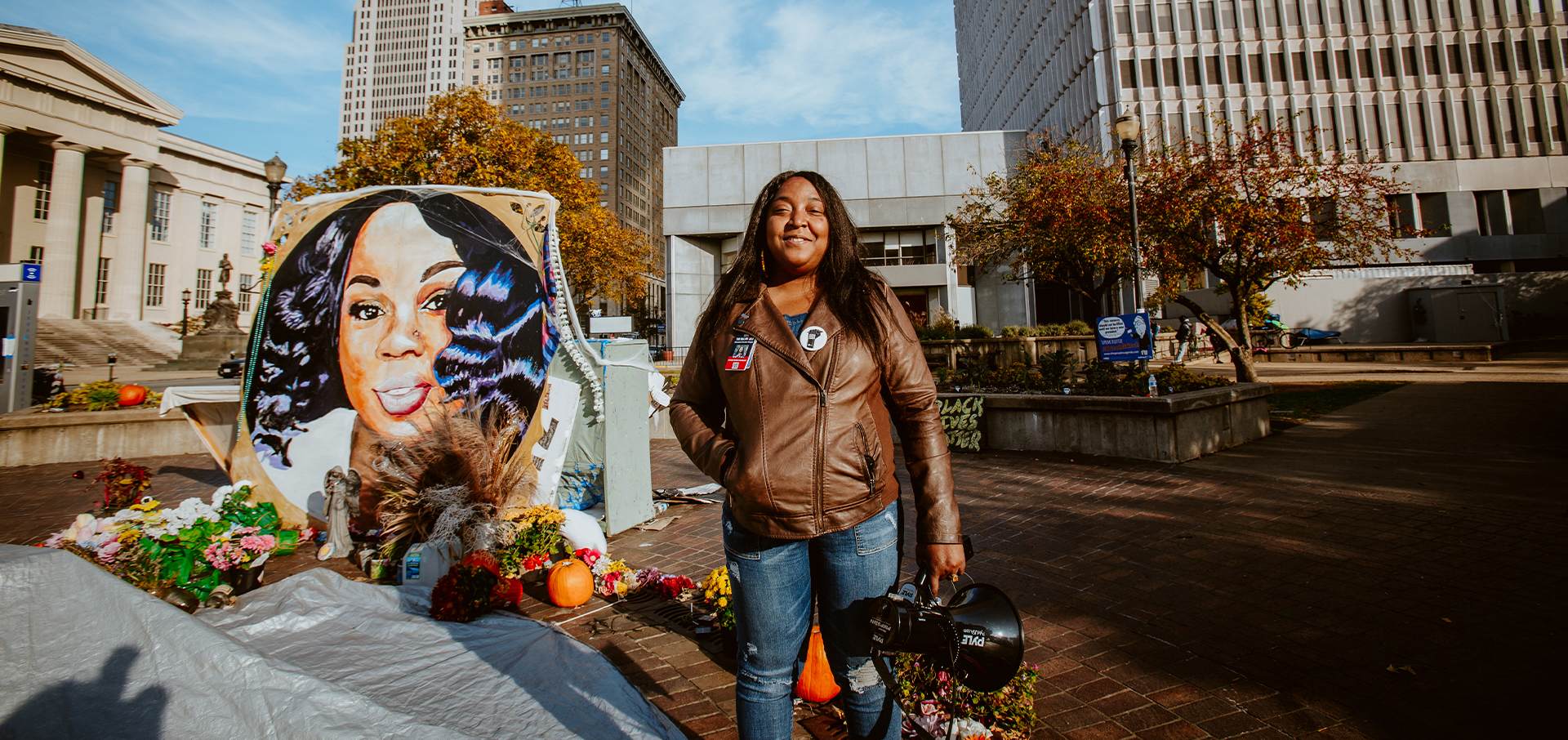 Shameka Parrish-Wright at Injustice Park