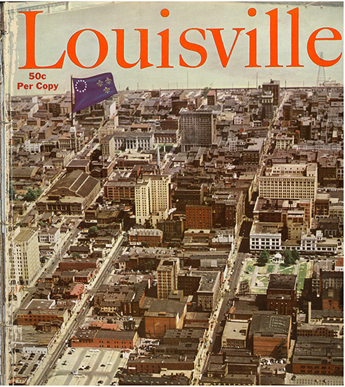 Louisville Magazine's inaugural March 1950 cover.