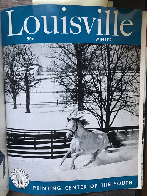 Louisville Magazine's winter 1951 cover