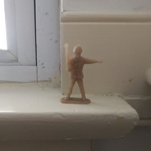 A small toy soldier