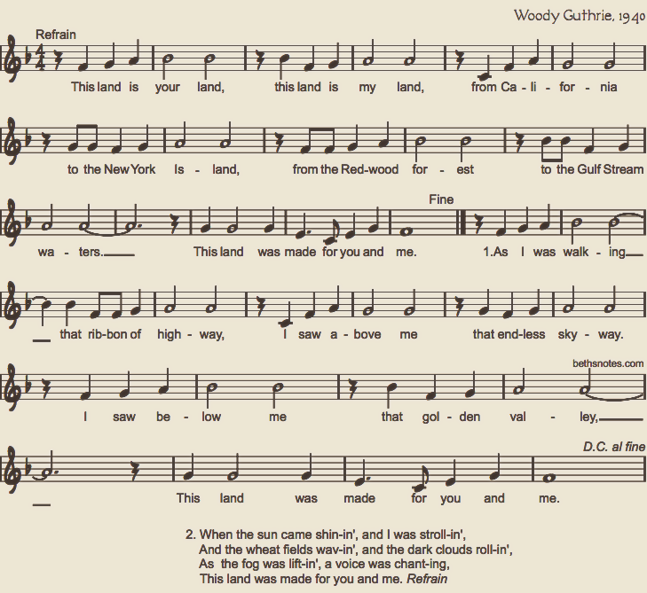 Woody Guthrie, This Land is Your Land